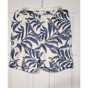 ORIGINAL PENGUIN Palm Leaf‎ Swim Shorts BARELY BLUE Size M